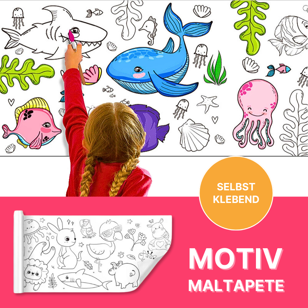 Selbstklebende Maltapete – Kreatives Malen ohne Chaos!