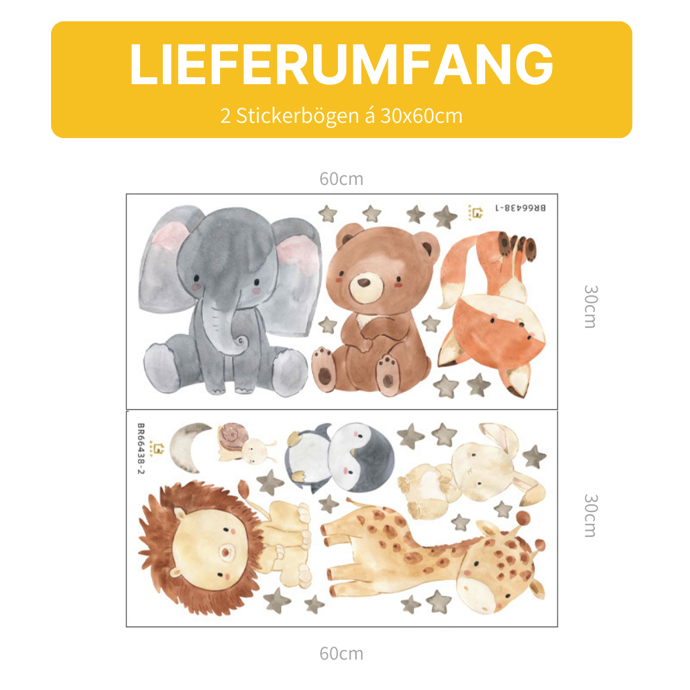 Niedliche Wandsticker – Verzaubere das Kinderzimmer im Handumdrehen!