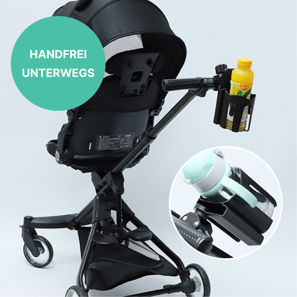 Getränke- & Handyhalter für den Kinderwagen – Mehr Freiheit, weniger Stress!