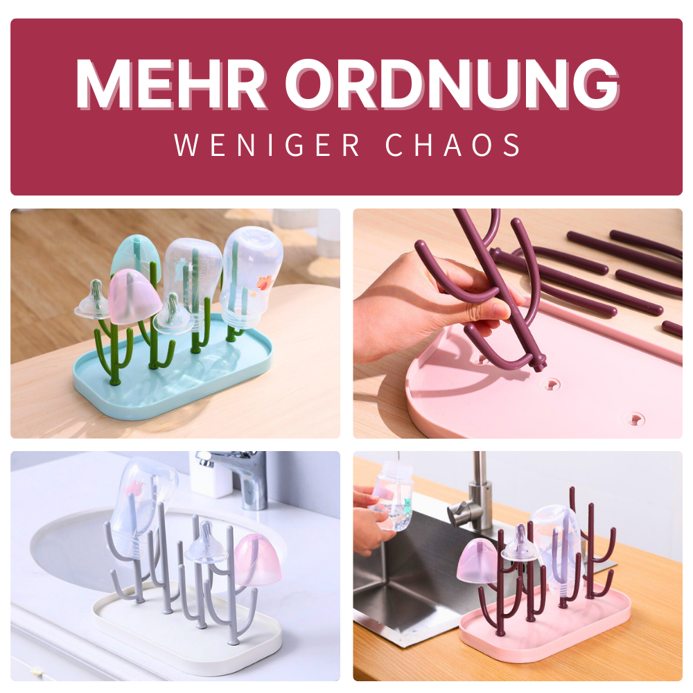 Babyflaschen-Abtropfgestell – Ordnung, Sauberkeit & ein stilvolles Design in einem!
