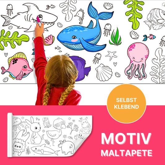 Selbstklebende Maltapete – Kreatives Malen ohne Chaos!